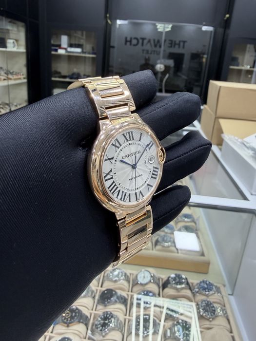 Золотые Часы Cartier Ballon 18k Оригинал