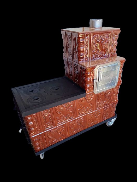 Soba de Teracotă Premontată Plită și Cuptor – Gata de Folosit!