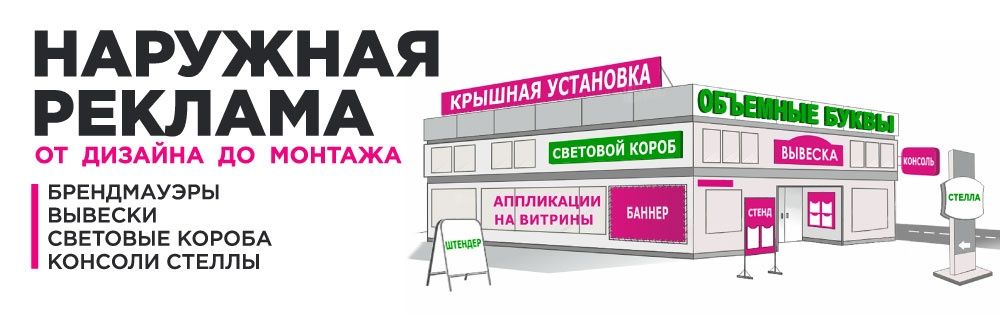 Печать баннер / наружная реклама