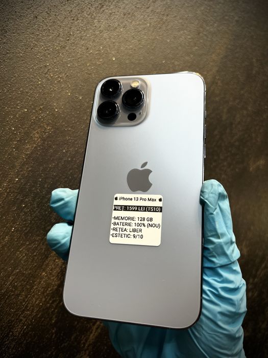  iPhone 13 Pro Max  Baterie 100% - 128 GB - Sierra Blue
