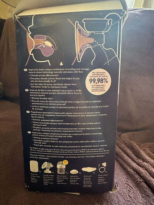 Pompa de san electrica , Phillips Avent , SCF396/11 , fara fir