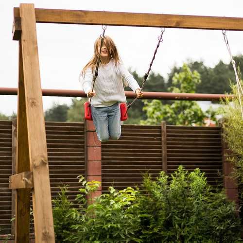 Детска градинска люлка, на въжета, за дома и градината, седалка пейка