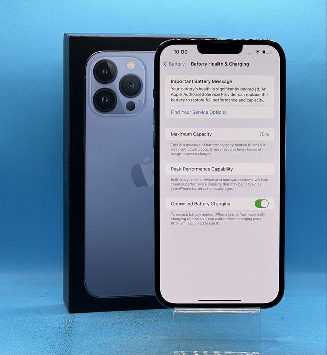 Apple iPhone 13 Pro Max, 128GB, 5G, Sierra Blue