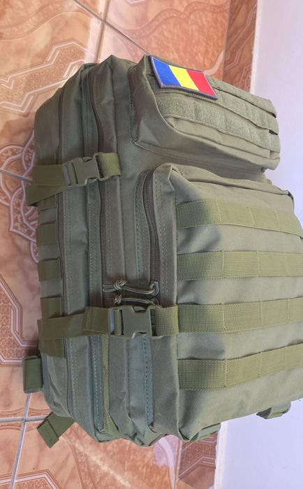 Rucsac Militar  Negru /Verde camuflaj,Verde/Drumeții/ 50 L,Nou