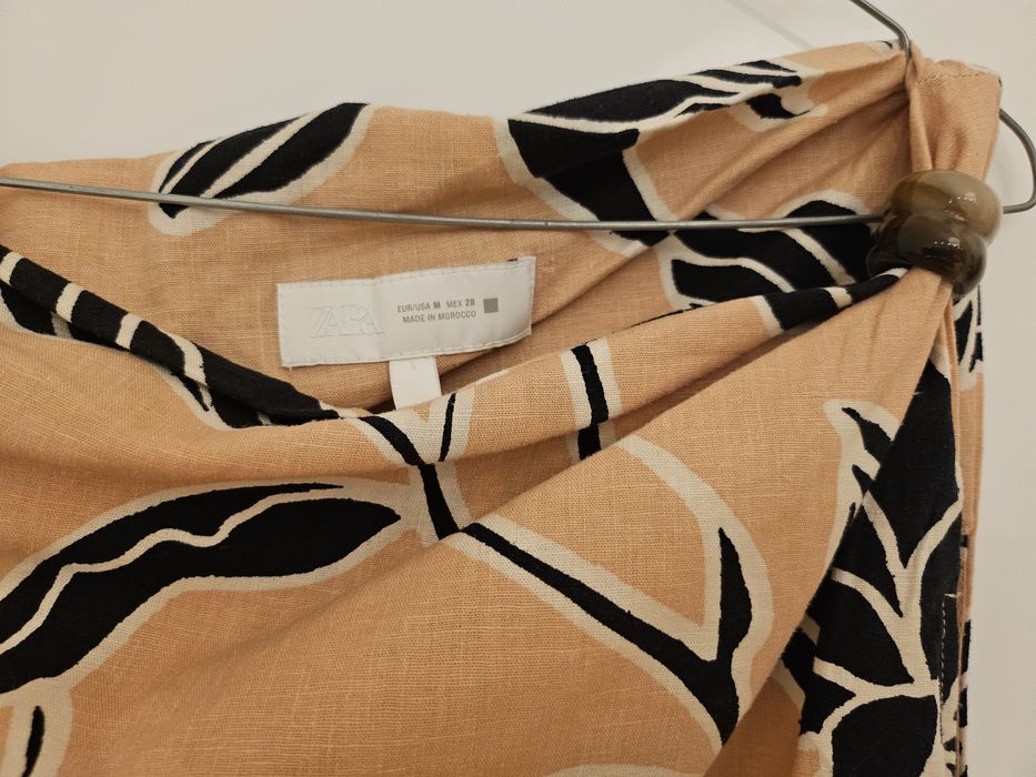 ZARA Linen Dress рокля лен M