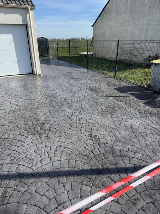 Amenajări Exterioare cu Beton Amprentat