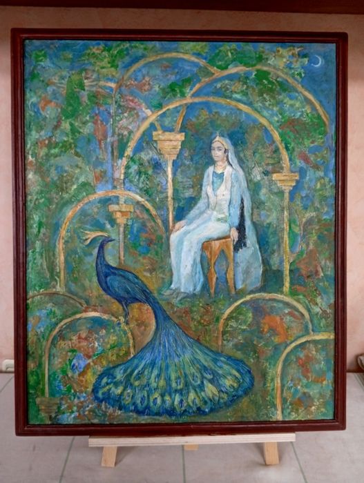 Картина в деревянной раме