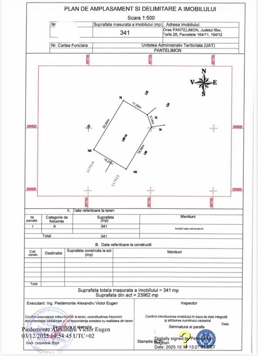 Teren Oras Pantelimon, str. Ialomita 4,