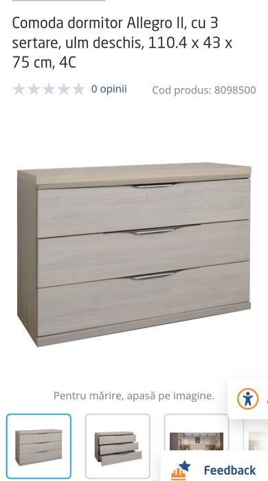 Comoda + Noptieră Dedeman