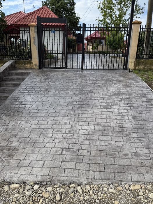 Pavaje curte,beton amprentat,imprimat