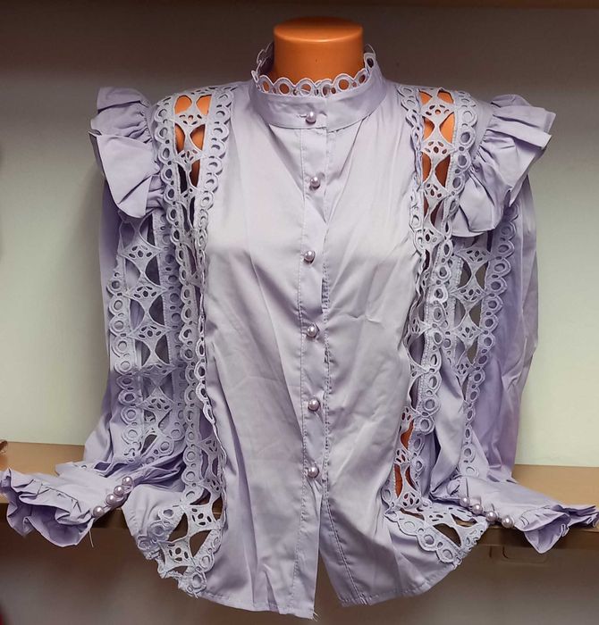 Дамски ризки с плетени дантели