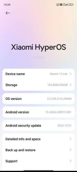 Xiaomi 13 lite 256Gb