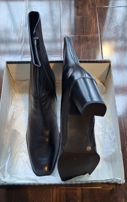 Cizme din piele cu toc Veronella