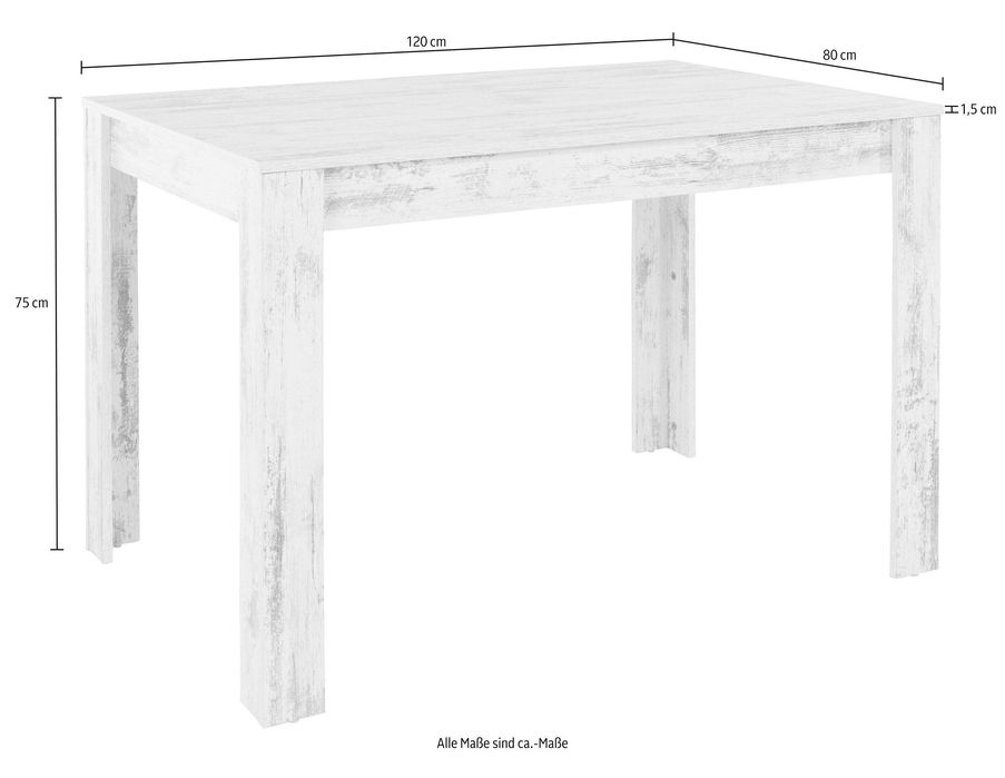 Masa Lynn, gri inchis, 120 cm
