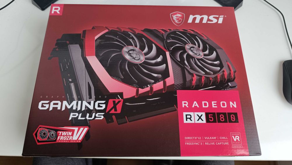 видеокарта MSI Radeon RX 580 GAMING X+ 8G 8GB GDDR5