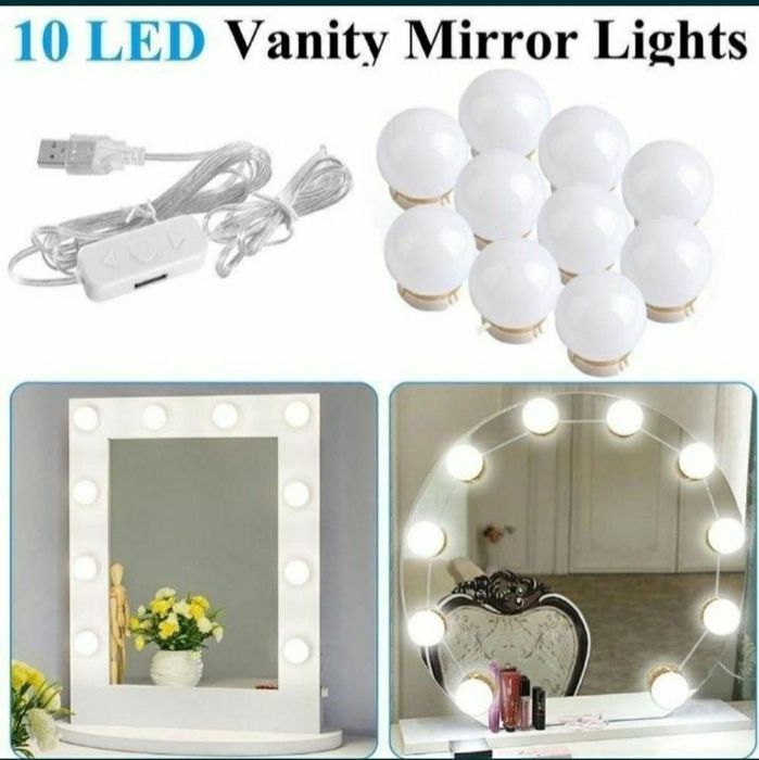 Даставка бесплатная. Лампочка для подсветки зеркало 10 шт