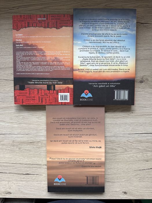 Set carti: Cronicile unui barbat volumele 1,2 si 3 - Silviu Iliuta