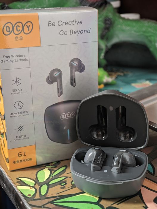 Casti gaming QCY G1 low latency tws