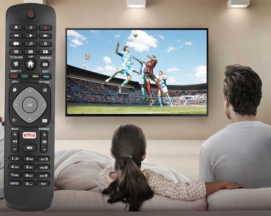 Telecomanda universala pentru TV Philips Smart 4K UHD cu Netflix