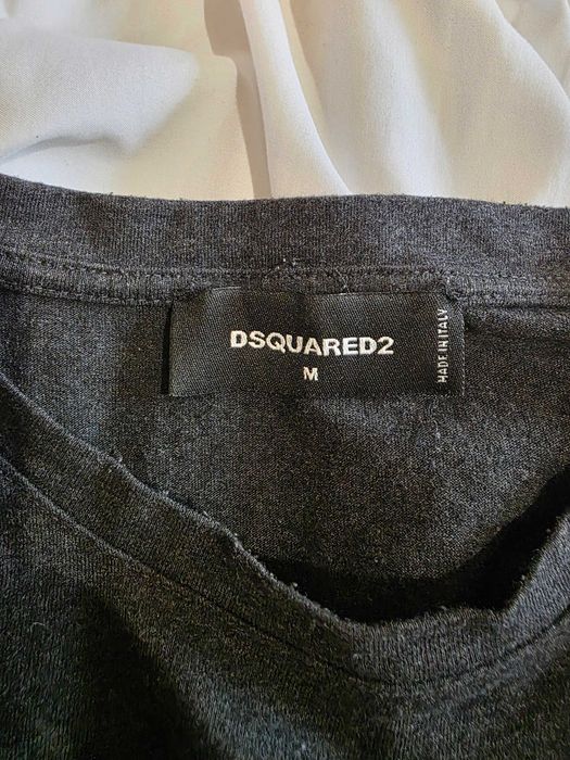 Нов Dsquared2 *uck All But The Flag Мъжка Тениска Ежедневна Раз.M