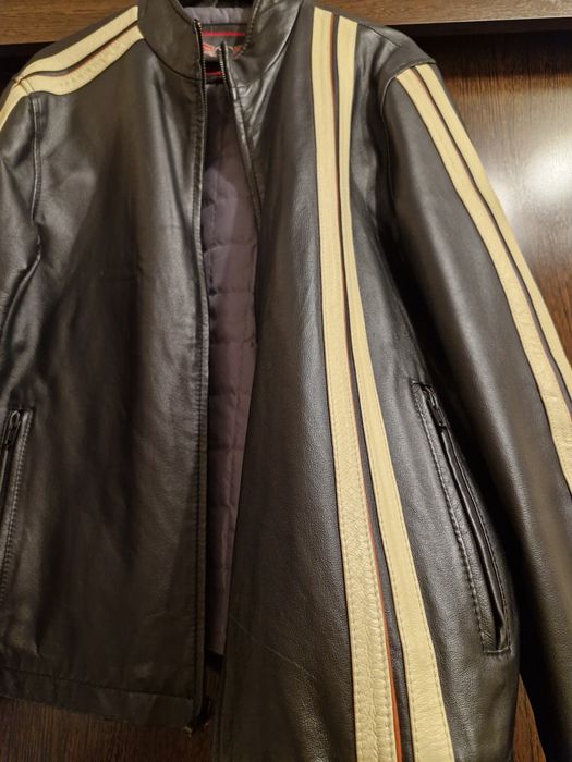 Jacheta piele motobiker barbati Street Legal