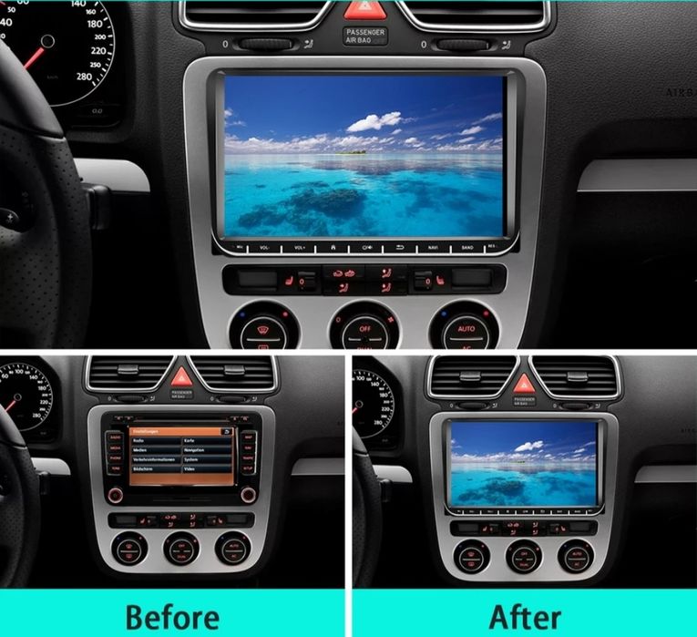 Navigatie nouă auto, Skoda, VW, Seat, cameră marșarier,Carplay,Android