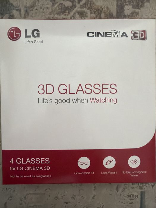 Очки 3 D оригинал для телевизора с функцией 3D