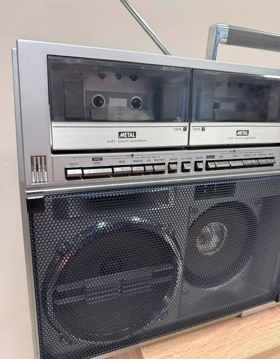 ТОП ретро радиокасетофон SHARP GF-767 Z Boombox - профилактиран