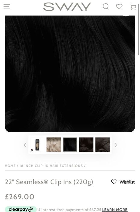 Естествена коса 100% , черна екстеншъни, удължения с щипки 200гр 60см