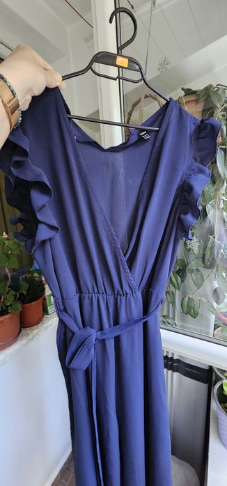 Salopetă elegantă bleumarin, mărime 40–42 (M/L)