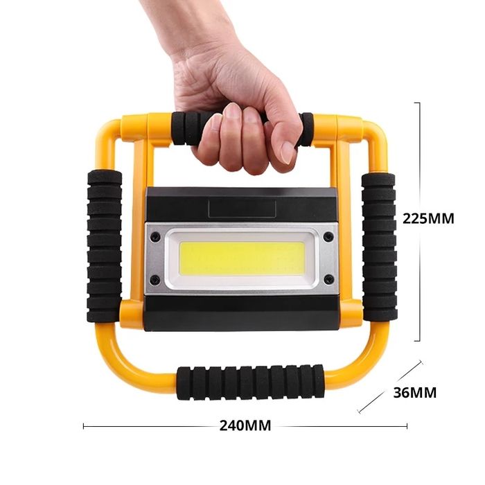 Акумулаторна Работна лампа фенер 20w LED COB