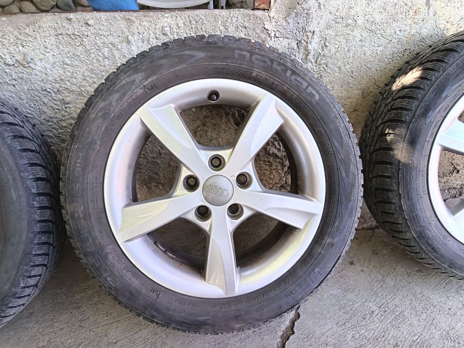 Jante/roti audi 205 55 R16 5x112 Iarna Nokian