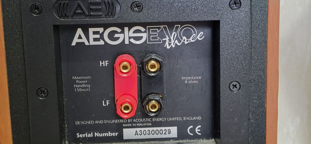 Boxe AEGIS Evo three 150 watt per boxa, 8 ohmi