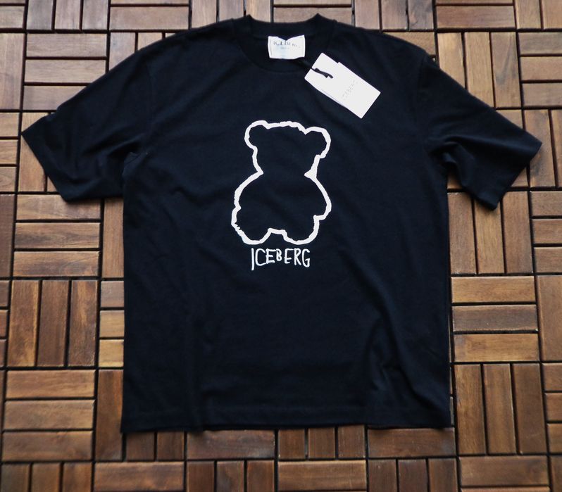 Мъжка тениска Iceberg Bear Black T-shirt