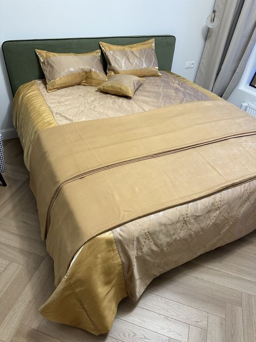 Шторы комплект золото