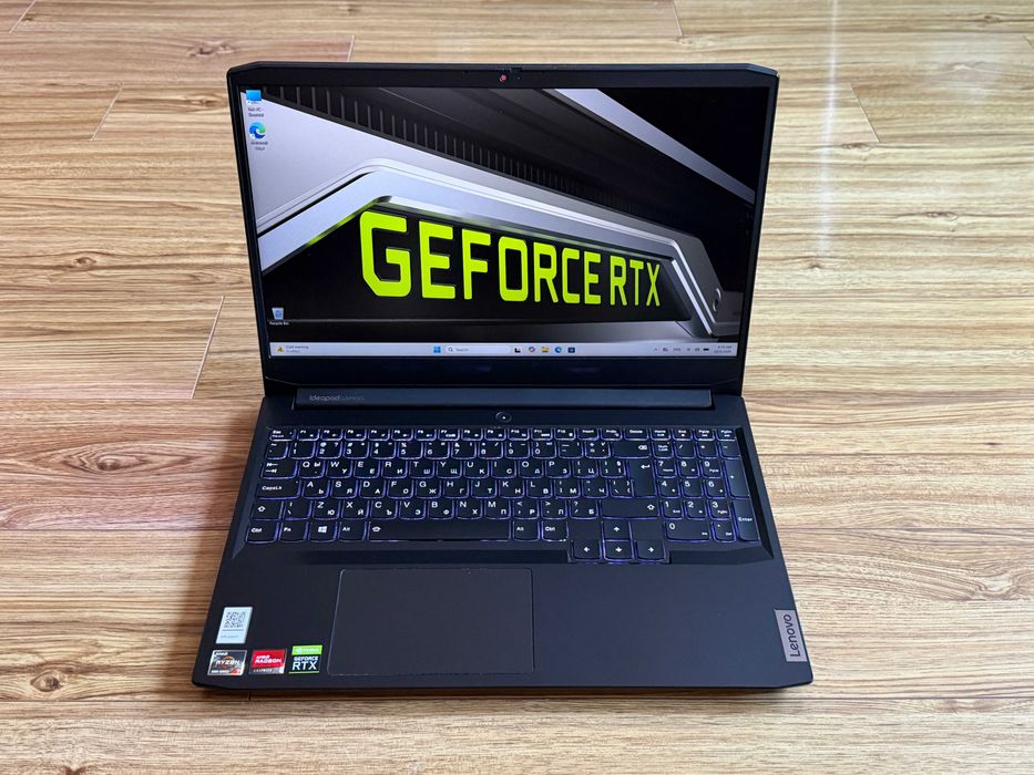 120Hz Lenovo Gaming`Ryzen 7 5800H Nvidia RTX 3050Ti 16GB RAM 512GB SSD Бат 5ч