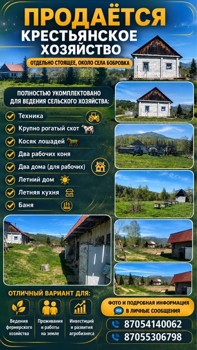 Продам крестьянское хозяйство!