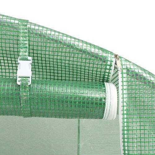Solar de grădină 8x4x2.5m, polietilenă 240 g/m2, rezistentă la UV, țeavă 32 * 1.2mm