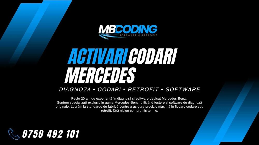 Activari Codari Mercedes Meniu AMG Track Pace Agility Diagnoza tester