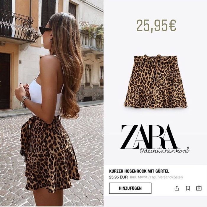 ZARA пола панталон animal