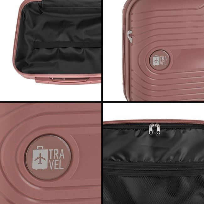 Розово куфарче за ръчен багаж