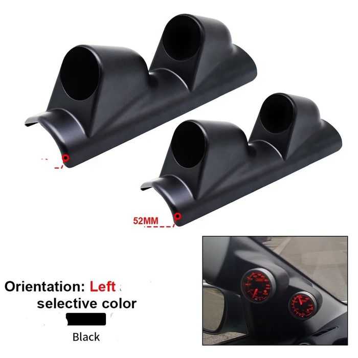 Промо Стойка за измервателни уреди двойна 52мм за колонка табло тунинг