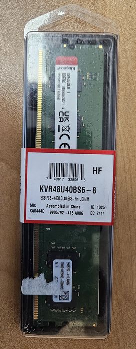 ОЗУ ddr5 kingston 8gb  и adata 8gb. Новые.