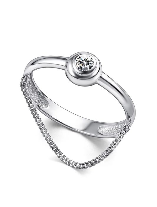 Кольцо серебро