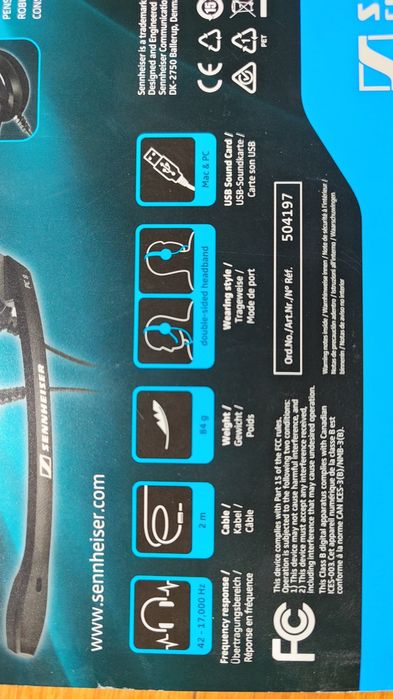 Слушалки Sennheiser PC 8 USB