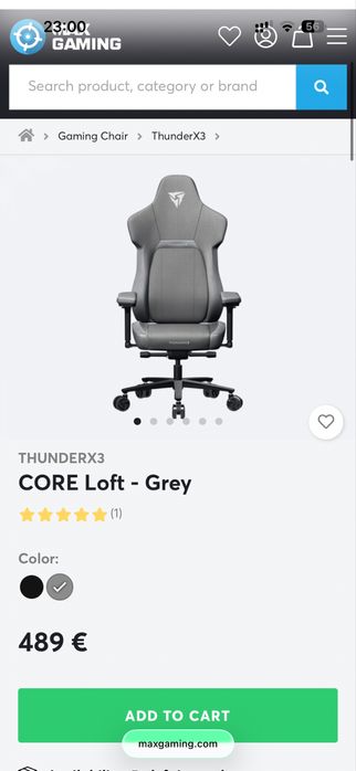 Кресло игровое Thunderx3 (новый)