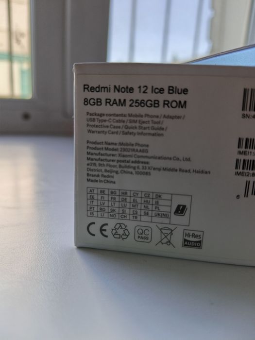 Redmi Note 12 Ice Blue в отличном состояние