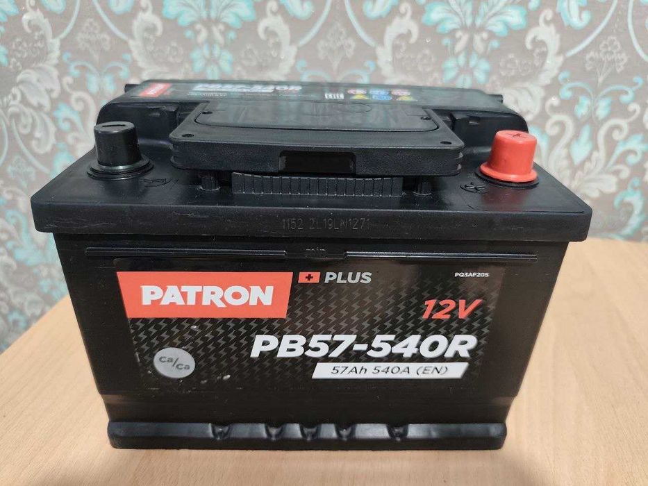 Автомобильный аккумулятор 57 А PATRON