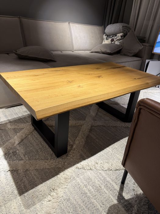 Холна маса масив дъб натур Айко 115/65/4см