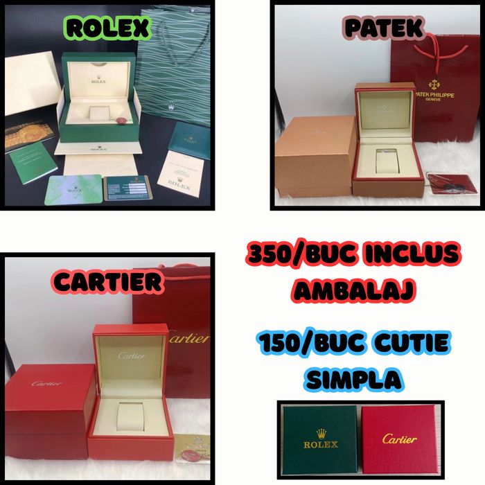 Vând ceasuri de lux- modele-Rolex,Cartier,Patek Philippe,AP